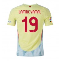 Spanien Lamine Yamal #19 Bortatröja EM 2024 Kortärmad